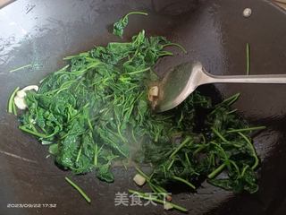 蒜蓉炒薯叶的做法步骤：3