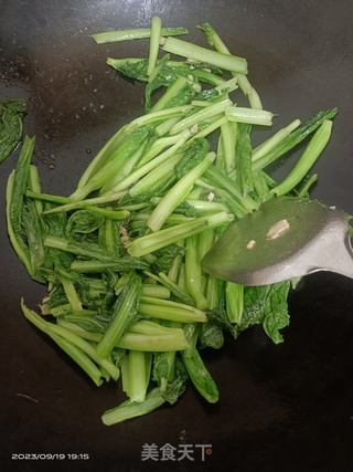 清炒芥菜的做法步骤：3