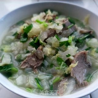 白菜丁羊肉汤的做法步骤：11