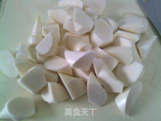 茭白烧肉骨的做法步骤：2