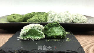 抹茶椰香水麻薯，淡雅与醇厚相互交融，简单而美味。的做法步骤：14