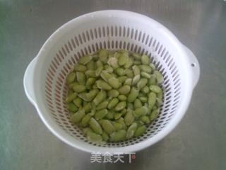 大头菜丝炒毛豆的做法步骤：2