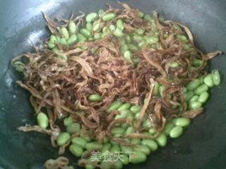 大头菜丝炒毛豆的做法步骤：6