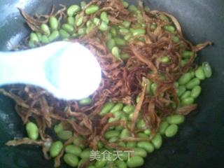 大头菜丝炒毛豆的做法步骤：7