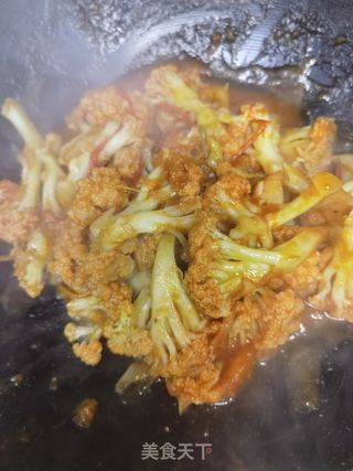 素炒菜花的做法步骤：9