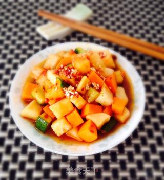 酸辣萝卜丁的做法步骤：7