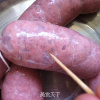 自制蒜香烤肠的做法步骤：8