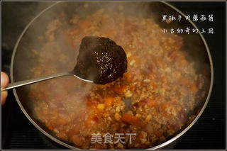 黑椒牛肉蘑菇酱的做法步骤：9