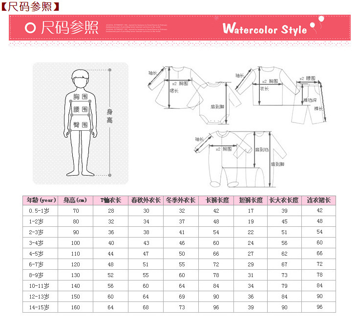 尺码表